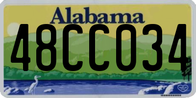 AL license plate 48CC034