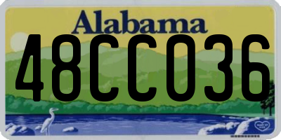 AL license plate 48CC036