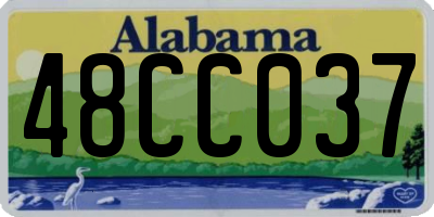 AL license plate 48CC037