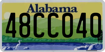 AL license plate 48CC040