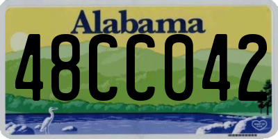 AL license plate 48CC042