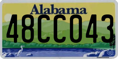 AL license plate 48CC043