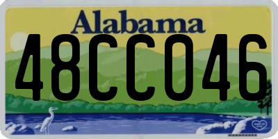 AL license plate 48CC046