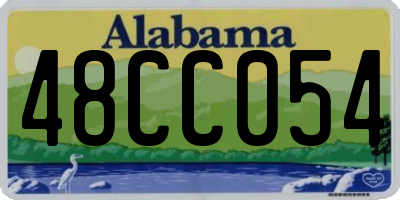 AL license plate 48CC054