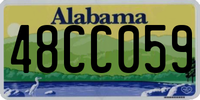 AL license plate 48CC059