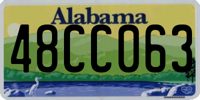 AL license plate 48CC063
