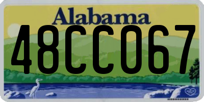 AL license plate 48CC067
