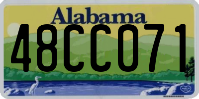 AL license plate 48CC071