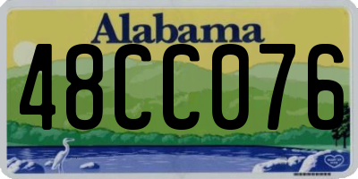 AL license plate 48CC076