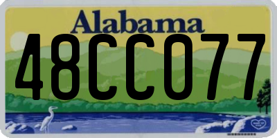 AL license plate 48CC077