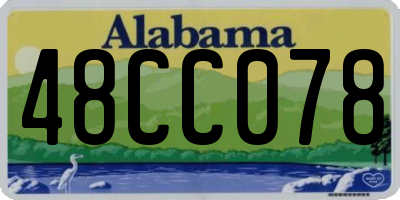 AL license plate 48CC078
