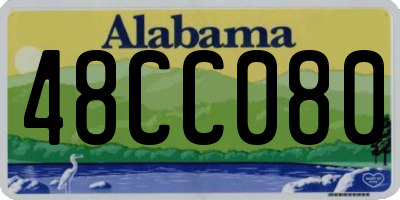 AL license plate 48CC080