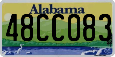 AL license plate 48CC083