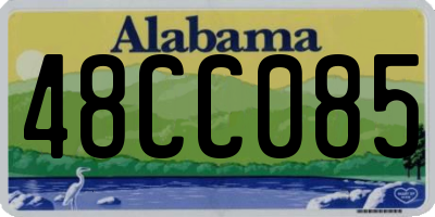 AL license plate 48CC085