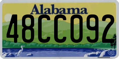 AL license plate 48CC092