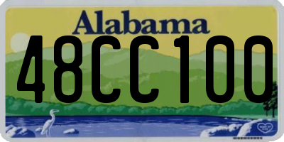 AL license plate 48CC100