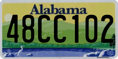 AL license plate 48CC102