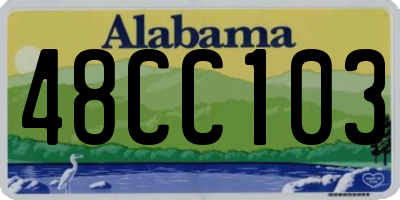 AL license plate 48CC103