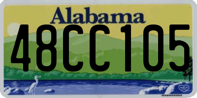 AL license plate 48CC105