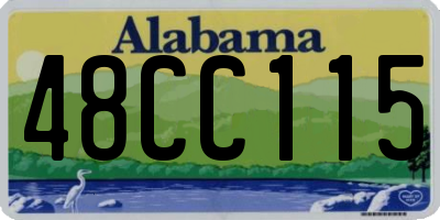 AL license plate 48CC115