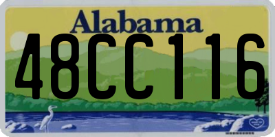 AL license plate 48CC116