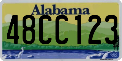 AL license plate 48CC123