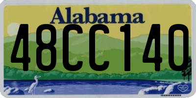 AL license plate 48CC140