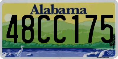 AL license plate 48CC175