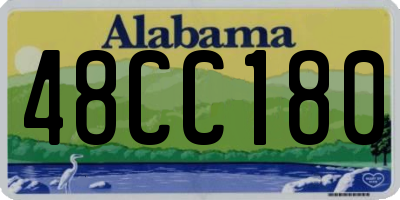AL license plate 48CC180