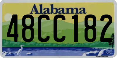 AL license plate 48CC182