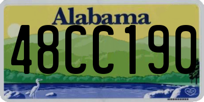 AL license plate 48CC190