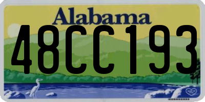 AL license plate 48CC193