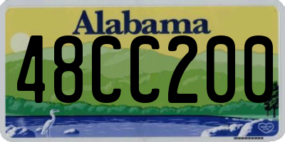 AL license plate 48CC200