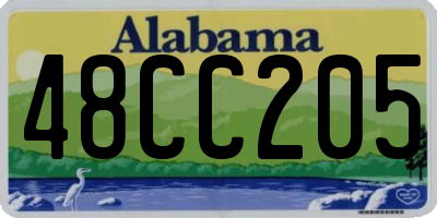 AL license plate 48CC205