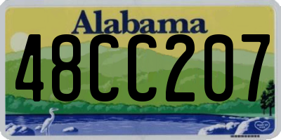 AL license plate 48CC207