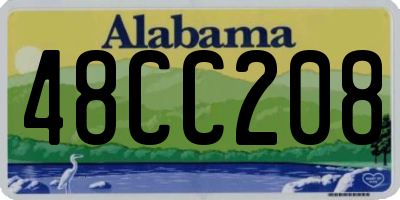 AL license plate 48CC208