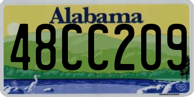 AL license plate 48CC209