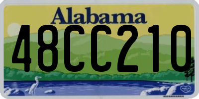 AL license plate 48CC210