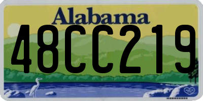 AL license plate 48CC219