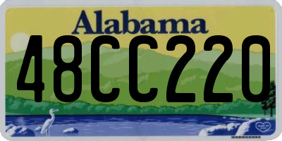 AL license plate 48CC220