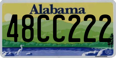 AL license plate 48CC222