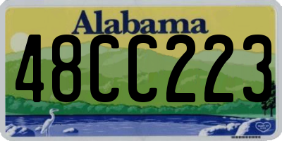 AL license plate 48CC223