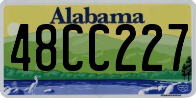 AL license plate 48CC227