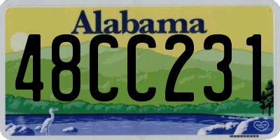 AL license plate 48CC231