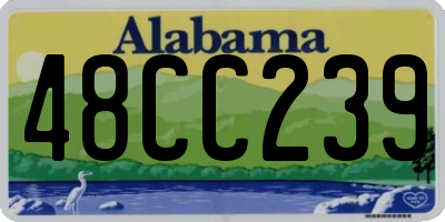 AL license plate 48CC239