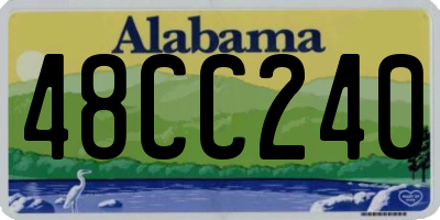 AL license plate 48CC240