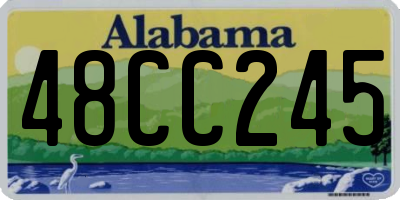 AL license plate 48CC245