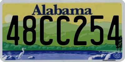 AL license plate 48CC254