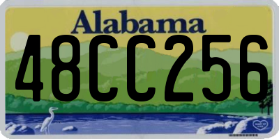 AL license plate 48CC256