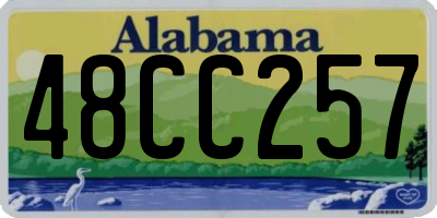 AL license plate 48CC257